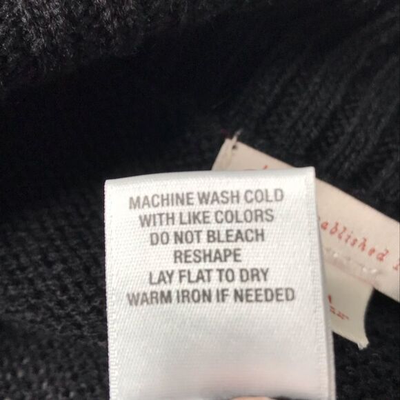 DB Established 1962 Striped Asymmetrical Cowl Neck Knit Sweater Size Medium - Picture 8 of 8